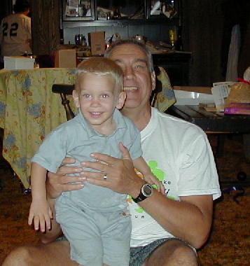 The birthday boy with the Oldlad.