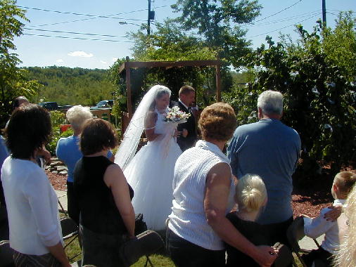 Here comes the bride.