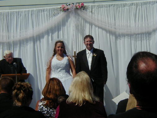 The preentation of the couple.