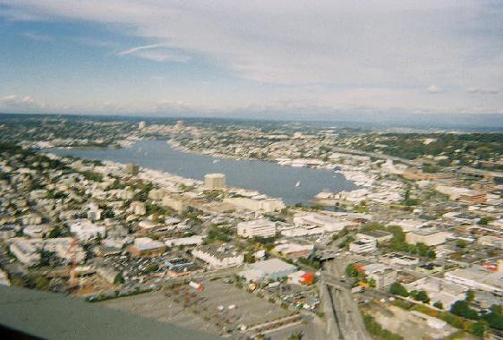 Lake Union from t he Space Needle.