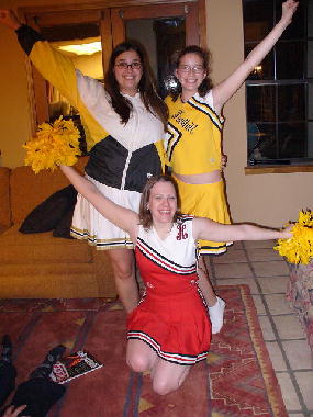 Mary always wanted to be a cheerleader.