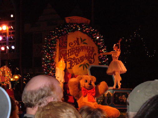 The start of the Chriatmas parade.