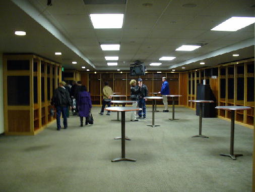 The visitor's locker room.