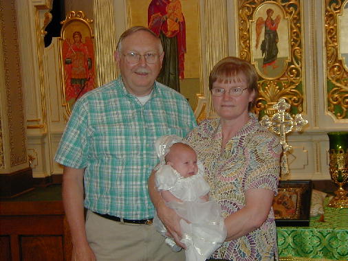 Nana and Pop Pop with Anna.