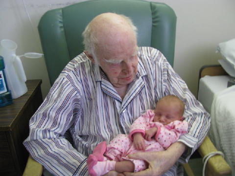 Another great grandchild for Pop Pop Pop.