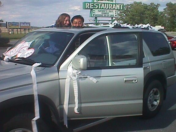 A new use for the sunroof.