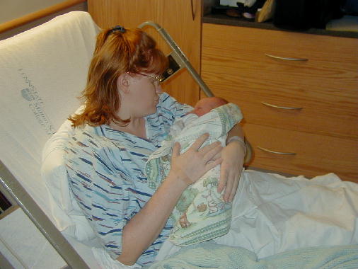 Michael with his Mommy.