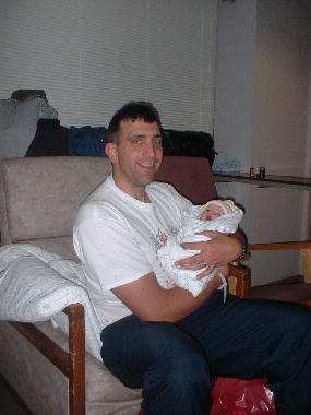First he meets Daddy.