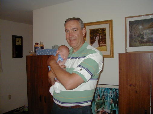 The Old Lad putting Michael to sleep.