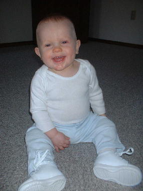 Michael's new shoes.