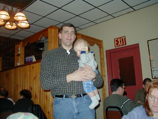 Dad, put on my hat.