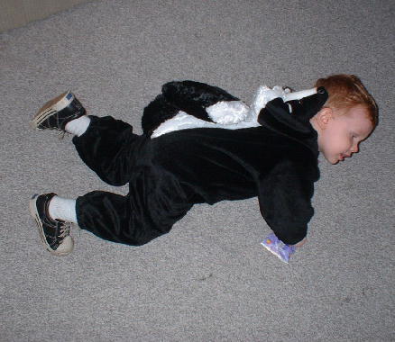 Michael's roadkill imitation