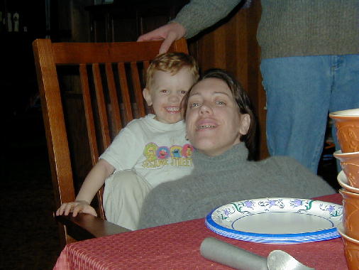 Michael being camera shy.