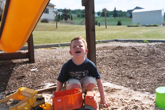 What is Michael laughing at?