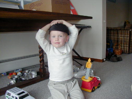 Simon says "Put your hands on your head."