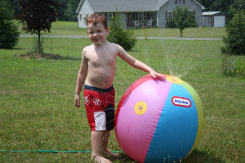 Having some summer fun.