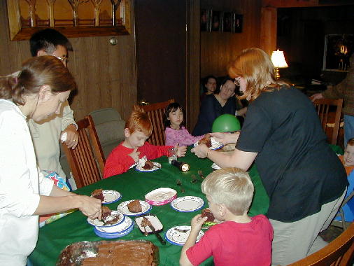 Cake and ice cream for everyone!