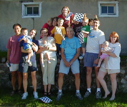 The Old Lad with his crew.