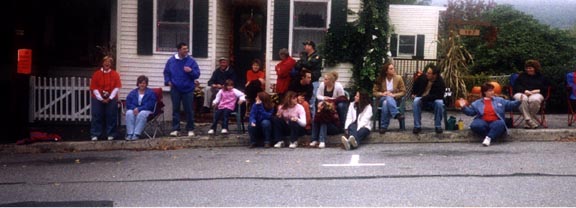 Spectators at the parade.