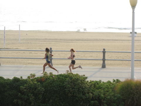 The first female runners