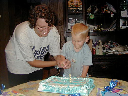 The traditional cake cutting.
