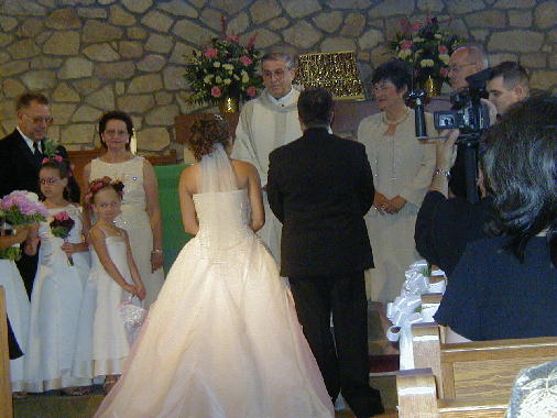 The exchange of vows.